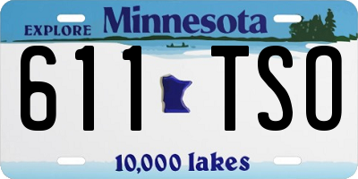 MN license plate 611TSO
