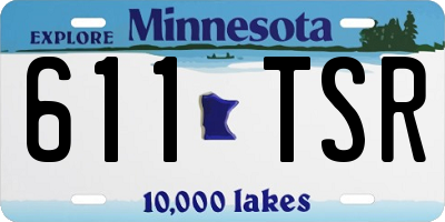 MN license plate 611TSR