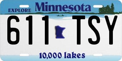 MN license plate 611TSY
