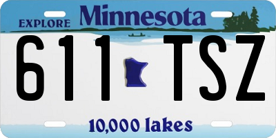 MN license plate 611TSZ