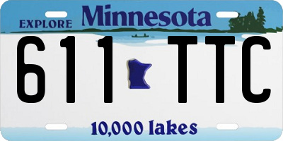 MN license plate 611TTC