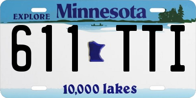 MN license plate 611TTI