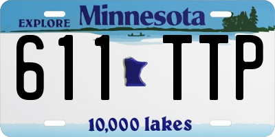 MN license plate 611TTP