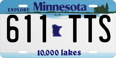 MN license plate 611TTS