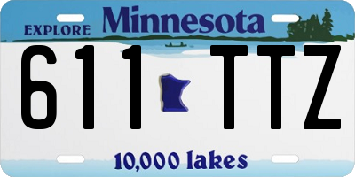 MN license plate 611TTZ