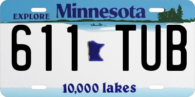 MN license plate 611TUB