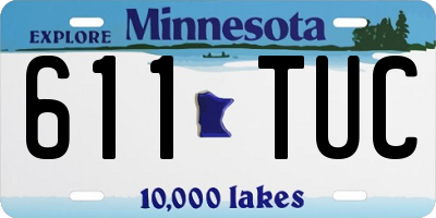 MN license plate 611TUC