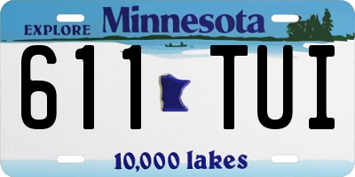 MN license plate 611TUI