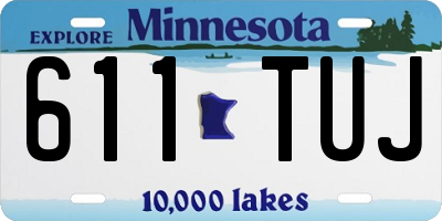 MN license plate 611TUJ