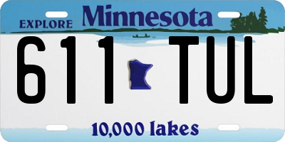 MN license plate 611TUL