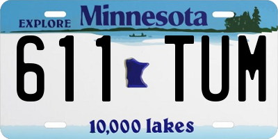 MN license plate 611TUM