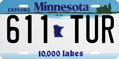 MN license plate 611TUR