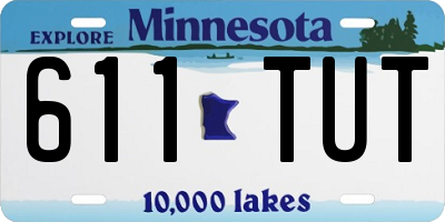 MN license plate 611TUT