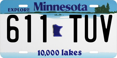 MN license plate 611TUV