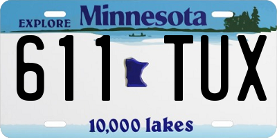 MN license plate 611TUX