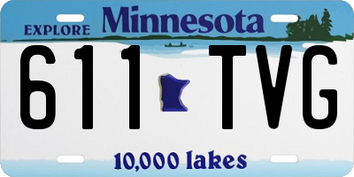 MN license plate 611TVG