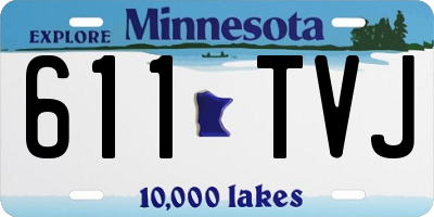 MN license plate 611TVJ