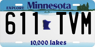 MN license plate 611TVM