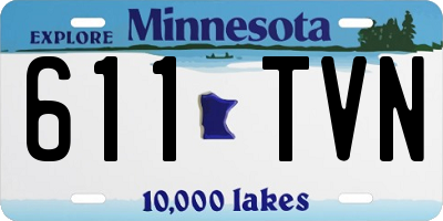 MN license plate 611TVN