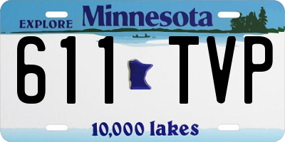 MN license plate 611TVP