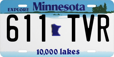 MN license plate 611TVR