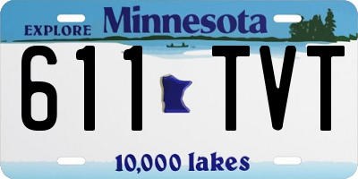 MN license plate 611TVT