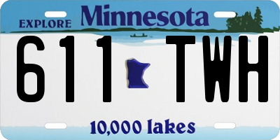 MN license plate 611TWH