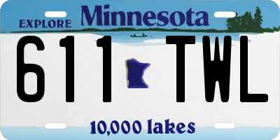 MN license plate 611TWL