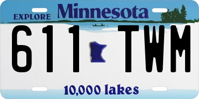 MN license plate 611TWM