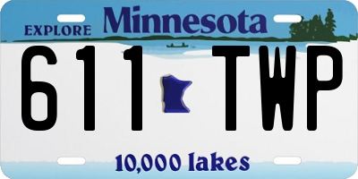 MN license plate 611TWP