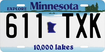 MN license plate 611TXK