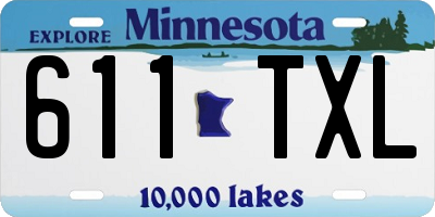 MN license plate 611TXL