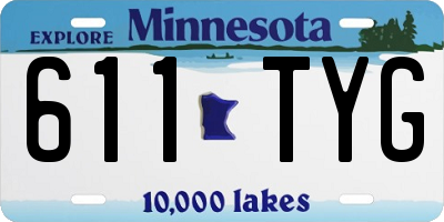MN license plate 611TYG