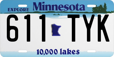 MN license plate 611TYK