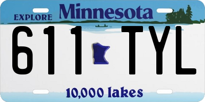 MN license plate 611TYL