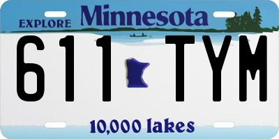 MN license plate 611TYM