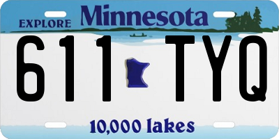 MN license plate 611TYQ