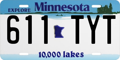 MN license plate 611TYT