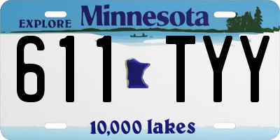 MN license plate 611TYY