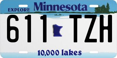 MN license plate 611TZH