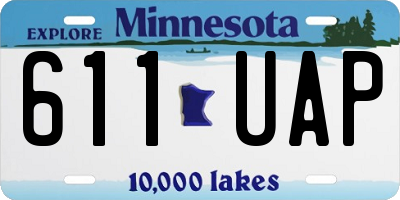 MN license plate 611UAP