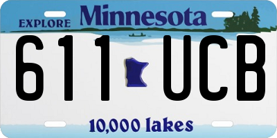 MN license plate 611UCB