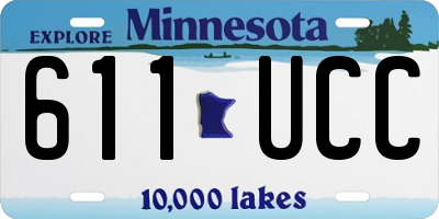 MN license plate 611UCC