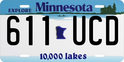 MN license plate 611UCD