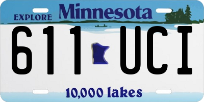 MN license plate 611UCI
