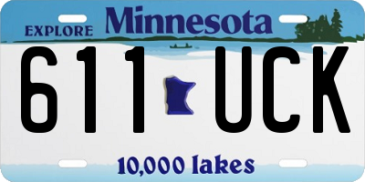 MN license plate 611UCK