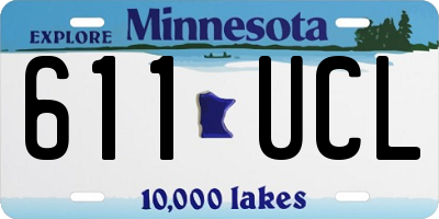 MN license plate 611UCL