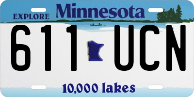 MN license plate 611UCN