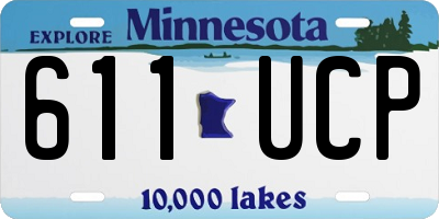 MN license plate 611UCP