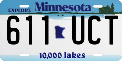 MN license plate 611UCT